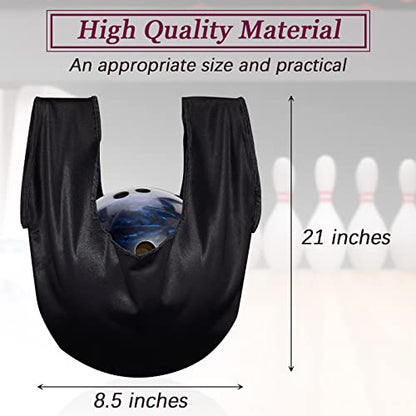 Civaner 3 Pack Bowling Ball Seesaw Bowling Ball Polisher Washable Bowlings Accessories Giant Bow Ling Balls Polisher Cleaner Towel Seesaw Holder Towel Bag Black - style: Classic