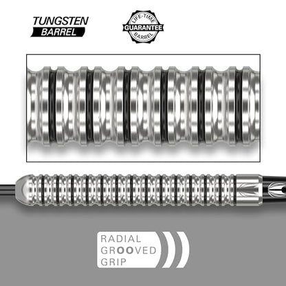 Target Darts Artemis Tungsten Steel Tip Dart Set, 21G/22G/23G/24G/25G/26G | Artemis Original | Artemis K-Flex Integrated Flight & Shaft | Professional Accessories Dart Kit, Dart Wallet Included - size: 22G, style: ARTEMIS ORIGINAL