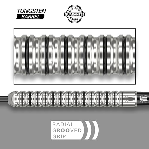 Target Darts Artemis Tungsten Steel Tip Dart Set, 21G/22G/23G/24G/25G/26G | Artemis Original | Artemis K-Flex Integrated Flight & Shaft | Professional Accessories Dart Kit, Dart Wallet Included - size: 23G, style: ARTEMIS ORIGINAL