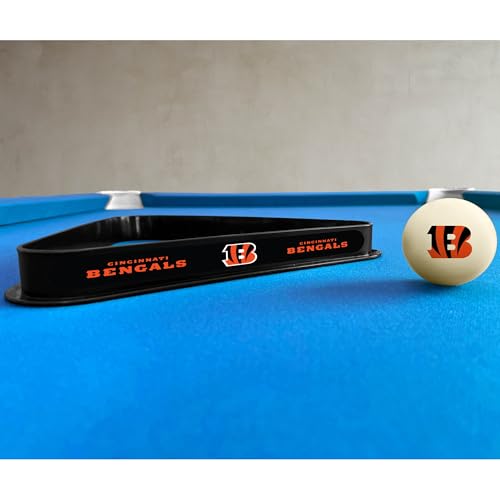 Imperial NFL Cue Ball & Rack Set - color: Cincinnati Bengals, White