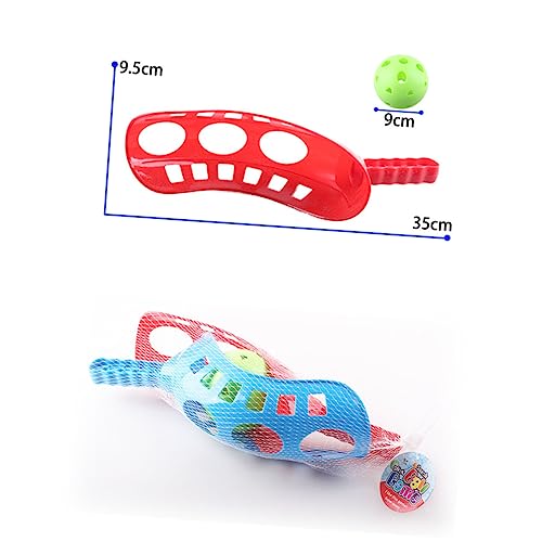 VANZACK Catch and Toss Ball Game Outdoor Playset for Fun Family Activity for Backyard Park Beach Includes Launchers Balls Random Colors