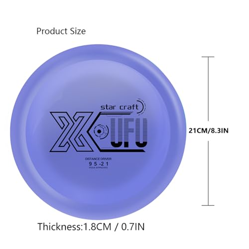 X-UFO Disc Golf Starter Set, 160-170g, Disc Golf Putter, Disc Golf Driver, Mid-Range, Beginner Disc Golf Set