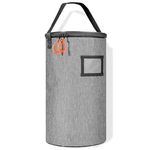 VISEMAN Portable Tennis Ball Basket for Training, Carrying and Storage - color: Gray