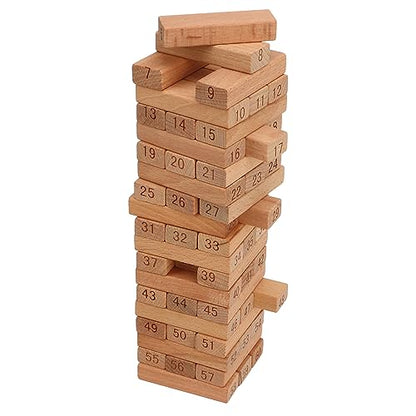 Stacking Tower Game, Burr-free Widely Used Wooden Tower Game for Camping
