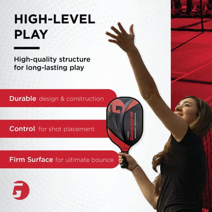 Gamma Pickleball Paddles, Venture Series, USAPA Approved, Graphite Composite Surface, Honeycomb Grip, Conqueror, Discovery, Odyssey, Unbeatable Control, High Performance - style: Conqueror