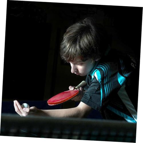Abaodam Table Tennis Paddle Set Double-Sided Rubber Pingpong Bats with Flared Handle for Enhanced Grip and Control Includes Short Handle Rackets Balls and Carrying Case Suitable for