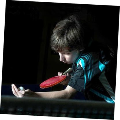 Abaodam Table Tennis Paddle Set Double-Sided Rubber Pingpong Bats with Flared Handle for Enhanced Grip and Control Includes Short Handle Rackets Balls and Carrying Case Suitable for