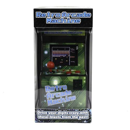 Funtime Gifts MINI Arcade Machine - 200 Built-in Games, Portable Desktop Gaming Console with Joystick & 2.8" Colour Screen & Sound - Retro Arcade Games for Kids