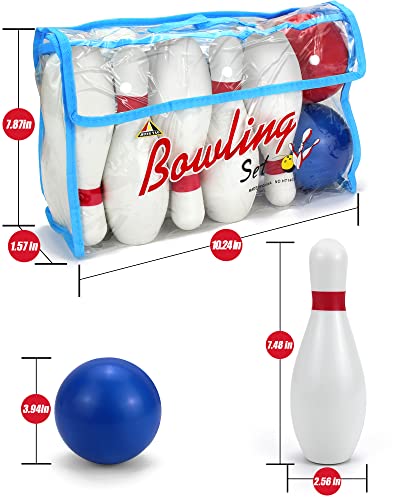 Phobby ToddlerToys for 2 3 4 5 Years Old Boys Girls, Christmas Bithday Gifts - Kids Bowling Set and Pretend Play Doctor Kit