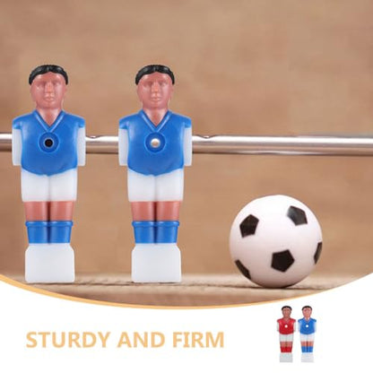 Toddmomy 12Pcs Foosball Players Replacement Set Table Soccer Men Rod Parts for Family Game Room Entertainment and Office Fun