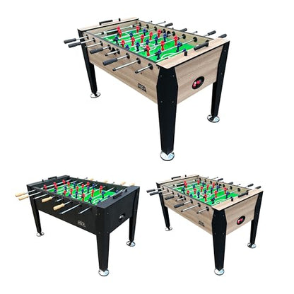 KICK Hades 55" Foosball Table – Professional Full-Size Indoor Game Table - color: Brown