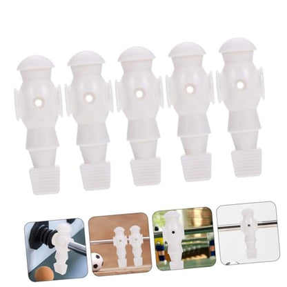 PRETYZOOM 5Pcs Table Football Players Replacement Figurines Resin Foosball Men Accessories for Tabletop Game Football Machine Parts