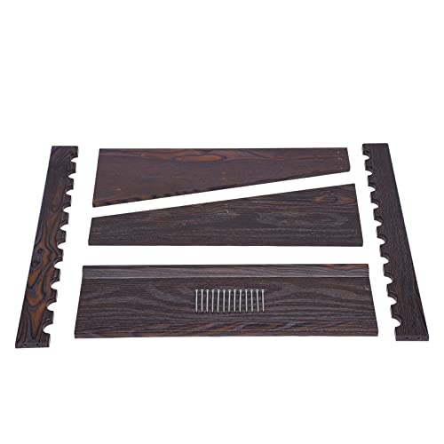 DKSLALALI Wooden Freestanding Pool Stick Holder, 10 Pool Multifunctional Billiard Cue Rack Floor Stand Pool Table Accessories with Ball Storage for Billiard Room, Game Room & Club