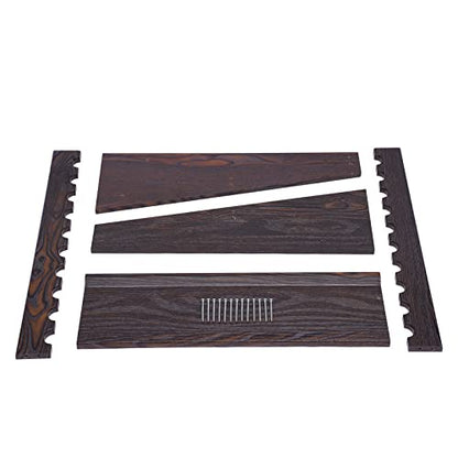 DKSLALALI Wooden Freestanding Pool Stick Holder, 10 Pool Multifunctional Billiard Cue Rack Floor Stand Pool Table Accessories with Ball Storage for Billiard Room, Game Room & Club