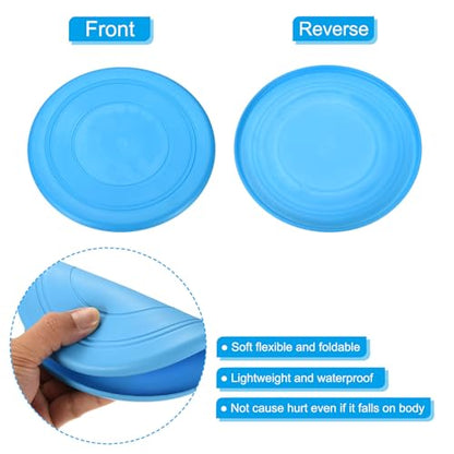 PATIKIL Flying Disc, Flying Discs Soft Waterproof for Dog Outdoor Playing Sport Game - color: Blue