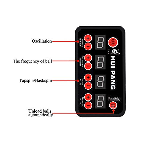 Table Tennis Robot/Ping Pong Ball Machine,Automatic Table Tennis Machine for Training/Tabletop Table Tennis Games with Customize Spin, Frequency, Ball Speed,Landing, Height - color: JT-A-ZZ