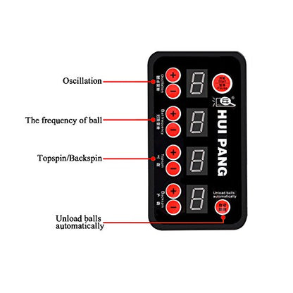 Table Tennis Robot/Ping Pong Ball Machine,Automatic Table Tennis Machine for Training/Tabletop Table Tennis Games with Customize Spin, Frequency, Ball Speed,Landing, Height - color: JT-A-ZZ