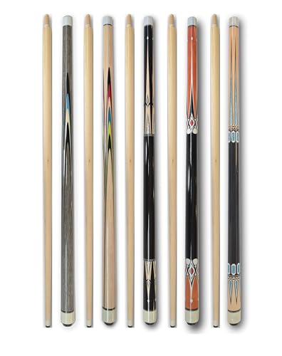 Set of 5 Pool Cues Billiard House Bar Pool Cue Sticks - color: AI1~5