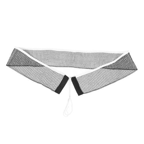 KESYOO Portable Table Tennis Net Replacement Adjustable 182cm Nylon String for Indoor/Outdoor Use Includes Black Clamps for Easy Setup Sports Equipment for Ages