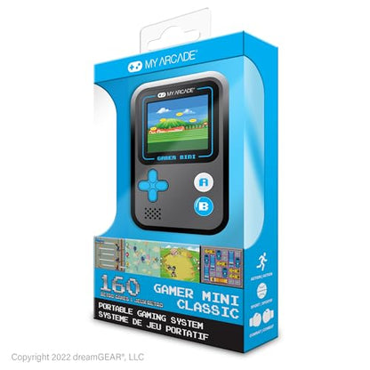 My Arcade Gamer Mini Classic-Blue: Miniature Handheld Gaming System Packed with 160 Games, 1.8" Color Display (DGUN-3926) - style: Gamer Mini Classic-Blue