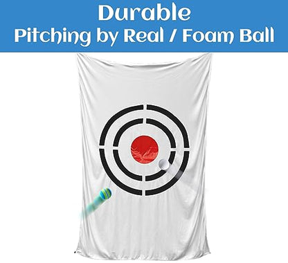 Golf Target Cloth for Net Replacement - Enthusiasts and Professional Golfers Practice Training Aids for Garage/Backyard - style: 5X3FT White Golf Target