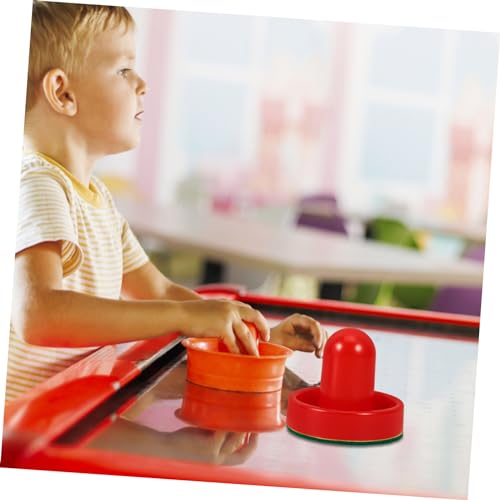 Happyyami 1 Set Ice Hockey Paddles and Pucks Set Pushers Balls for Table Hockey Games Indoor Activities and Carnival Fun