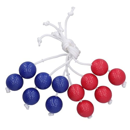 Golf Ladder Toss Balls Set – 3 Red + 3 Blue Bolas for Lawn, Yard, Beach & Backyard Games