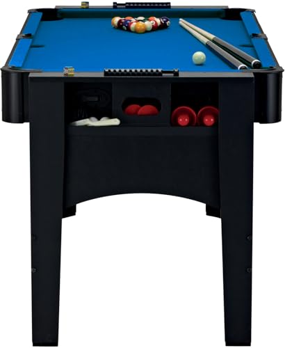 Fat Cat 3-in-1 6' Flip Multi-Game Table - color: Blue Cloth Playfield