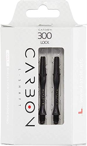 L-style L-Shaft Carbon Dart Shafts - Locked - Set of 3 - size: Slim (300)