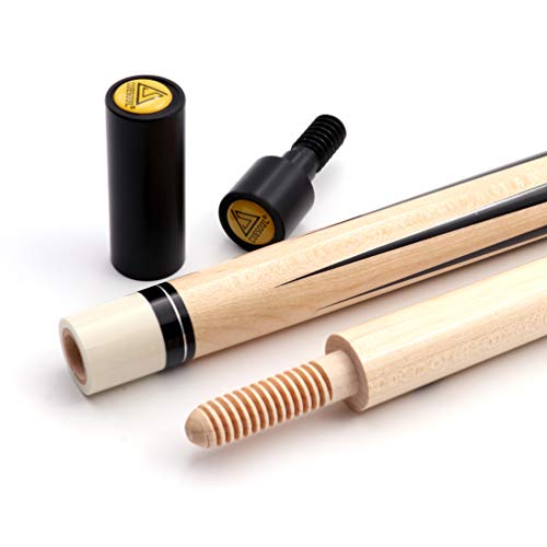 CUESOUL 3 Cushion Carom Billiard Cue Red 56inch Weight 18oz,Wooden Joint System - color: K-Star