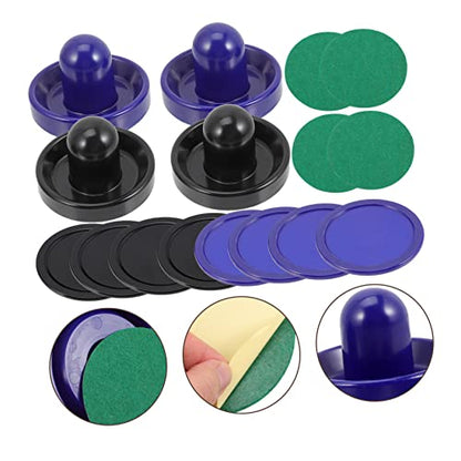 Complete Hockey Game Table Top Parts Air Hockey Pucks Paddles Supplies Kit for Tabletop for Boys and Girls Adults