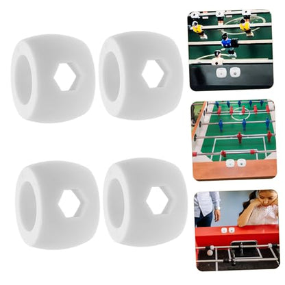 Abaodam 4sets Foosball Machine Accessories Rod Bearings Plastic Goal and Locator Ring Set for Soccer Table 4pcs*4