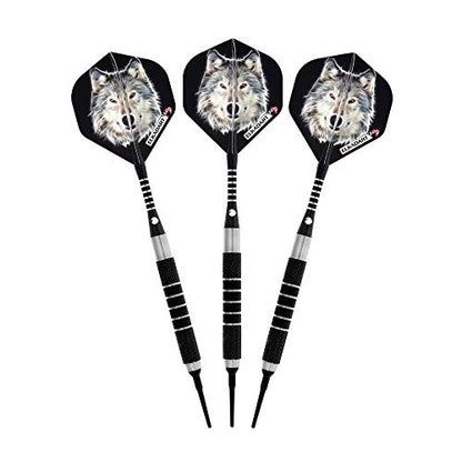 Elkadart Lone Wolf Soft Tip Darts with Storage/Travel Case - style: 18 Grams