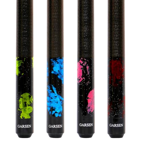 GARSEN Pool Cue Stick 58 inch 18 oz 19 oz 20 oz 21 oz Billiard House Bar Pool Stick - color: Set of 4 pieces