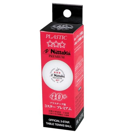 NITTAKU 3-Star Premium Table Tennis Balls - style: 6 Balls