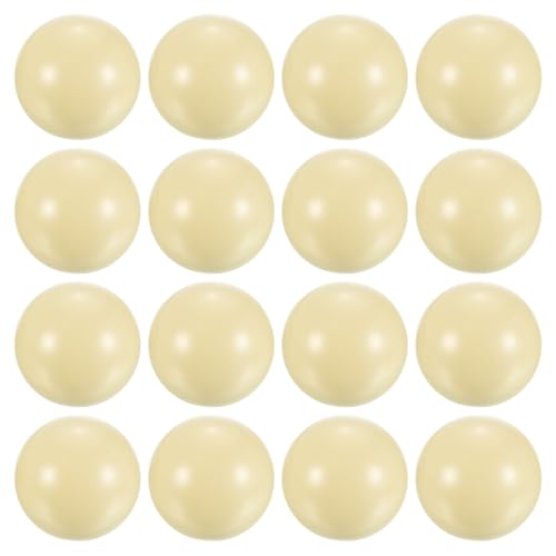 PATIKIL 2-1/4" Billiard Cue Ball, 16 Pack Regulation Size Pool Table Pool Cue Ball Practice Training Balls for Billiard Room Game Room, White