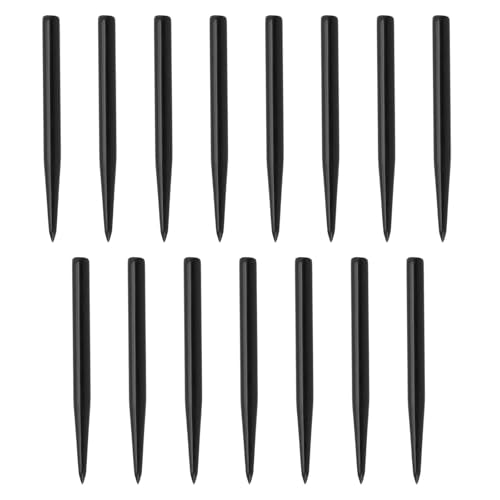 15pcs Dart Tips 2.3mm Dart Spare Points Nickel-Plated Iron Replacement Smooth Tips Metal Dart Points for Glide Spare Dart Points Black - color: 30mm