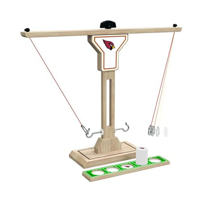 Wild Sports NFL Wooden Ring Swing Battle - Head-to-Head Ring Toss Hook & Ring Game for NFL Fans