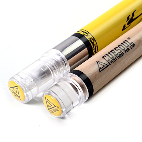CUESOUL SOOCOO Series 58" 19oz Maple Pool Cue - color: Yellow, size: 11.5mm