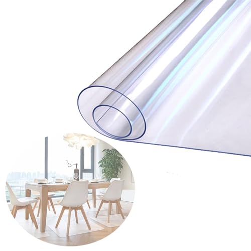 Transparent Hard Wood Tile Floor Mats, Table Protector for Carpeted Floors, Waterproof 16x39 24x51 27.5x55 31.5x63 35x71 in Slip Resistant (Size : 24x51in) - size: 24x51in