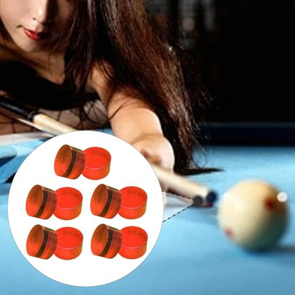 10 Pieces Break Jump Clear Cue Tip Billiard Pool Cue Tip Hard Professional Replacement for Player Billiard Beginners Snooker - color: red