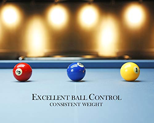 JAPER BEES Billiard Ball/Pool Ball Set Complete 16balls 2-1/4" Regulation Size&Weight Resin Ball - style: Deluxe Superior