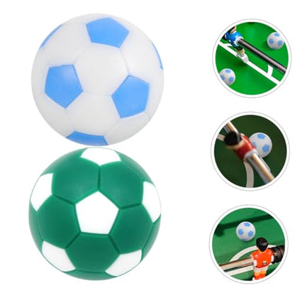 Abaodam 6pcs Foosball Balls Mini Football Game Accessories Tabletop Soccer Replacement Balls Bright for Adult Boys and Girls