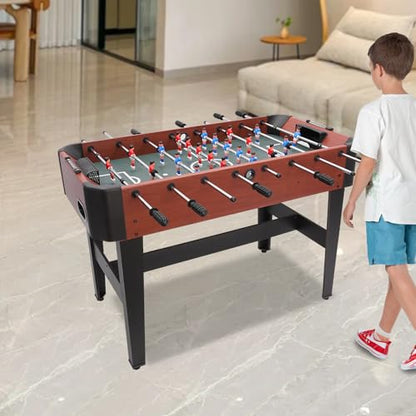 Foosball Table, Indoor Soccer Table for Kids and Adults with 360 Degree Goalie Rotation and 8-Stick, Multiplayer Games for Game Rooms