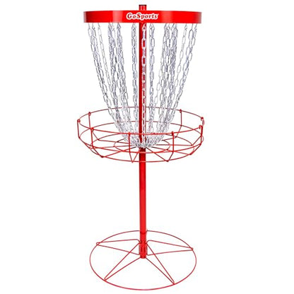 GoSports Regulation Disc Golf Basket - 24 Chain Portable Disc Golf Target