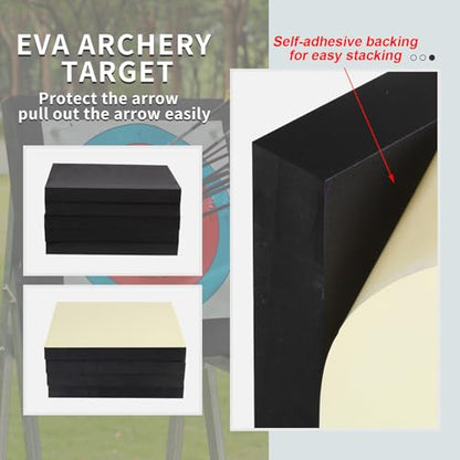 SPG Archery Target for Backyard Adult - EVA Foam Big Archery Target for Bows up to 50 Lbs, Durable Bow and Arrow Target for Backyard Shooting Practice with Arrow Puller