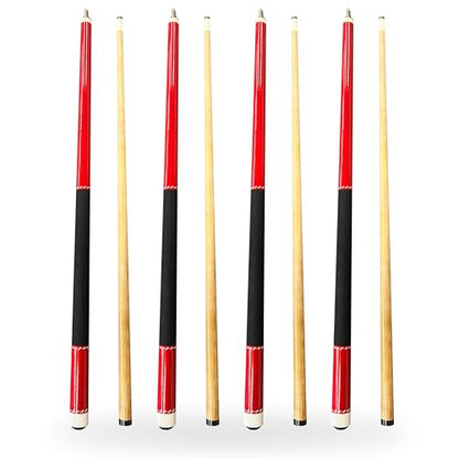 Freetime Fun 58 inch Pool Cue, 19 oz Billiard Pool Cue Sticks 2-Piece Canadian Hard Rock Hardwood, Pool Table Accessories