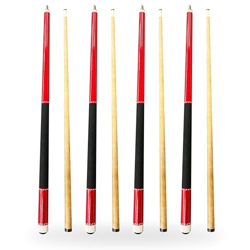 Freetime Fun 58 inch Pool Cue, 19 oz Billiard Pool Cue Sticks 2-Piece Canadian Hard Rock Hardwood, Pool Table Accessories