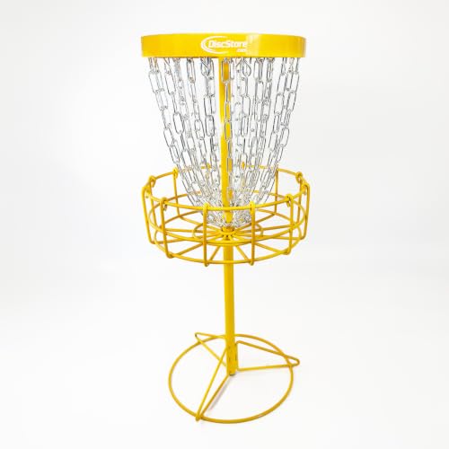 Disc Golf GrowTheSport Mini Disc Golf Basket - color: Goldenrod