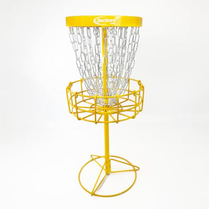 Disc Golf GrowTheSport Mini Disc Golf Basket - color: Goldenrod